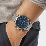 Canfield Chrono Mesh Bracelet Watch, 43mm