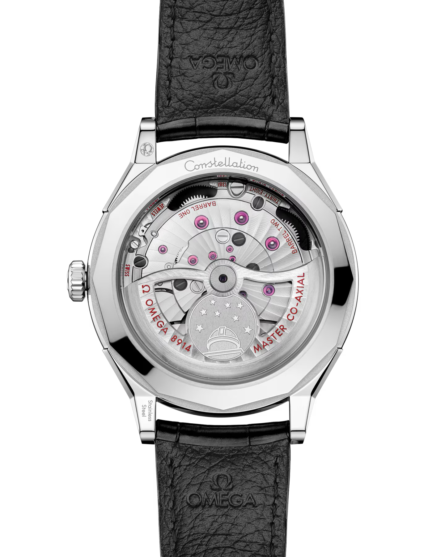 Constellation Observatory 39.4 mm, O‑MEGASTEEL on alligator