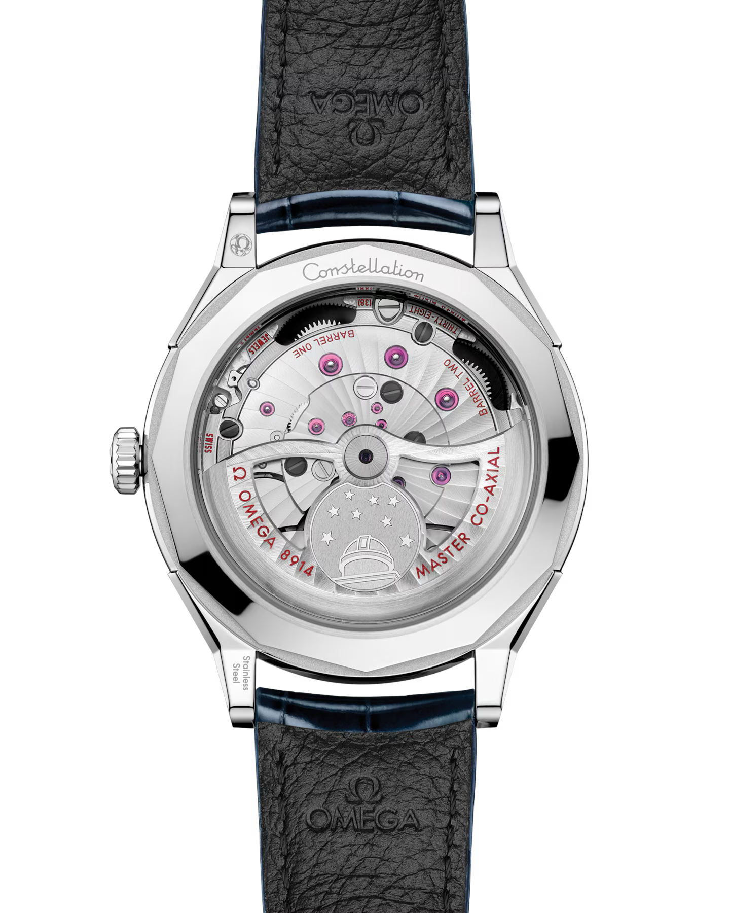 Constellation Observatory 39.4 mm, O‑MEGASTEEL on alligator