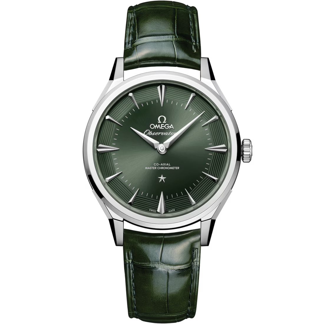 Constellation Observatory 39.4 mm, O‑MEGASTEEL on alligator