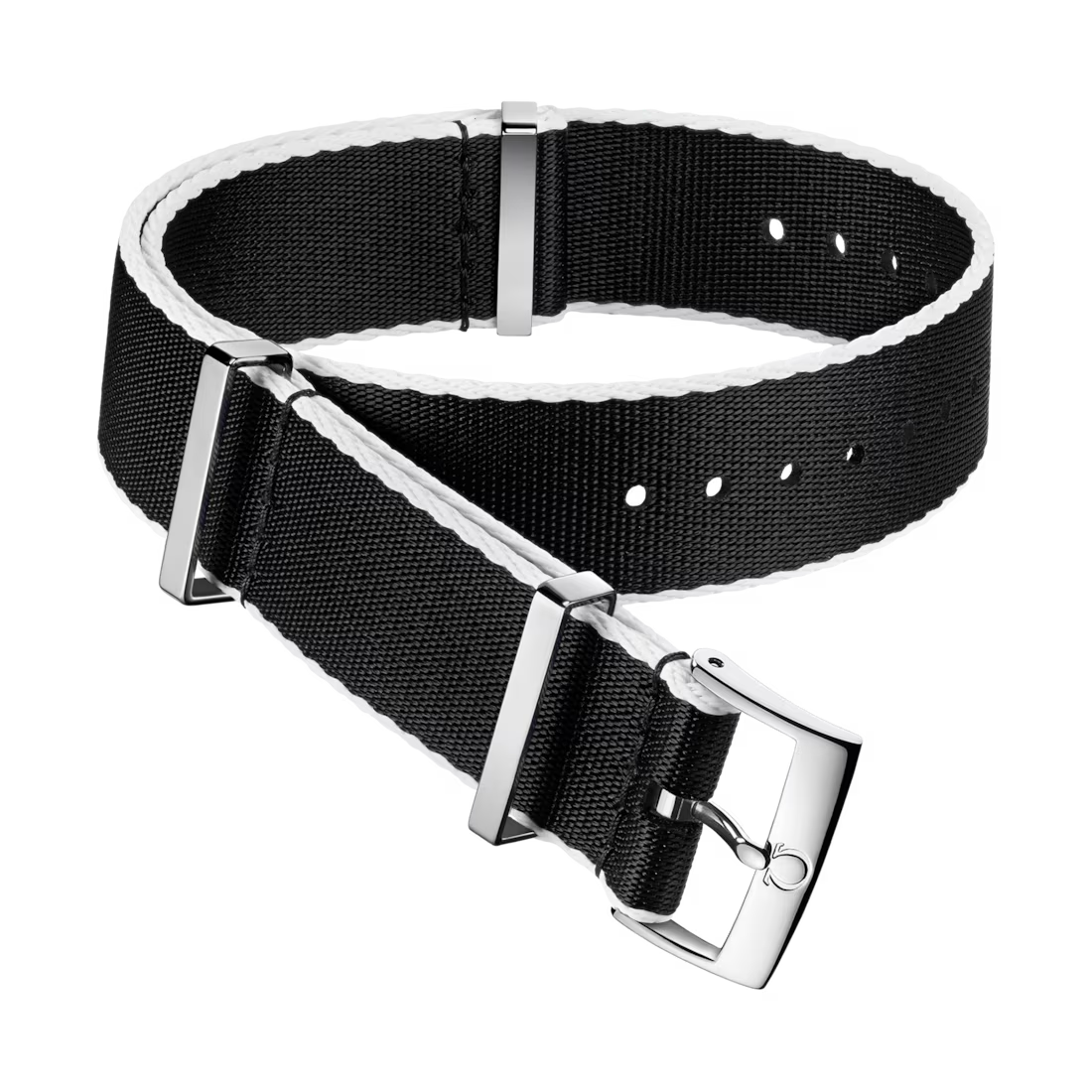 NATO strap Polyamide, black and white