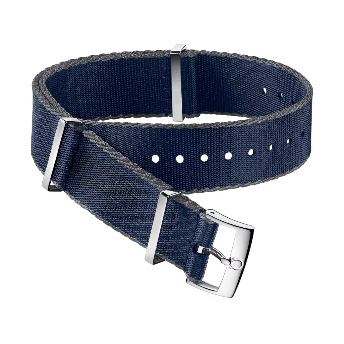 NATO strap Polyamide, blue and grey