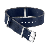 NATO strap Polyamide, blue and grey
