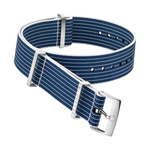 NATO strap Polyamide, blue and white