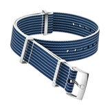 NATO strap Polyamide, blue and white