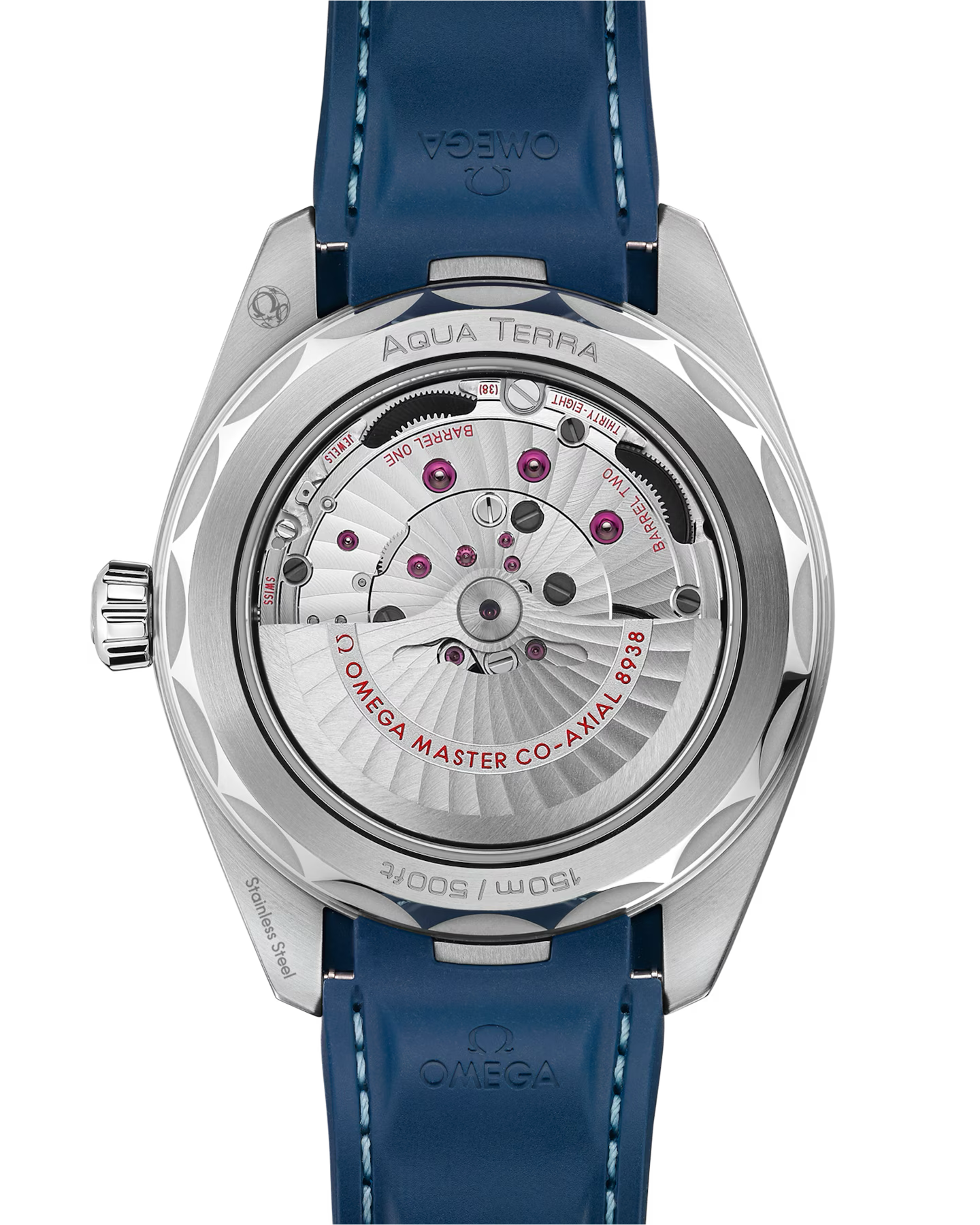 Seamaster Aqua Terra 150M 43 mm, steel on rubber strap
