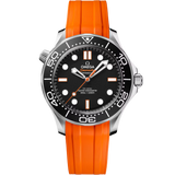 Seamaster Diver 300M 42 mm, steel on rubber strap