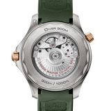 Seamaster Diver 300M 42 mm, titanium ‑ Bronze gold on rubber strap