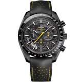 Speedmaster Dark Side of the Moon 44.25 mm, black ceramic on rubber strap