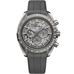 Speedmaster Dark Side of the Moon 44.25 mm, grey ceramic on rubber strap