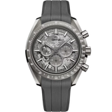 Speedmaster Dark Side of the Moon 44.25 mm, grey ceramic on rubber strap