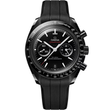 Speedmaster Dark Side of the Moon 44.25 mm, black ceramic on rubber strap