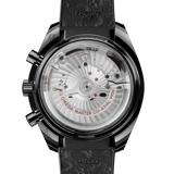 Speedmaster Dark Side of the Moon 44.25 mm, black ceramic on rubber strap