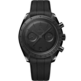 Speedmaster Dark Side of the Moon 44.25 mm, black ceramic on rubber strap