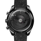 Speedmaster Dark Side of the Moon 44.25 mm, black ceramic on rubber strap
