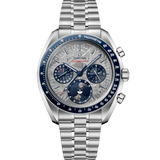 Speedmaster Moonphase 43 mm, steel on steel