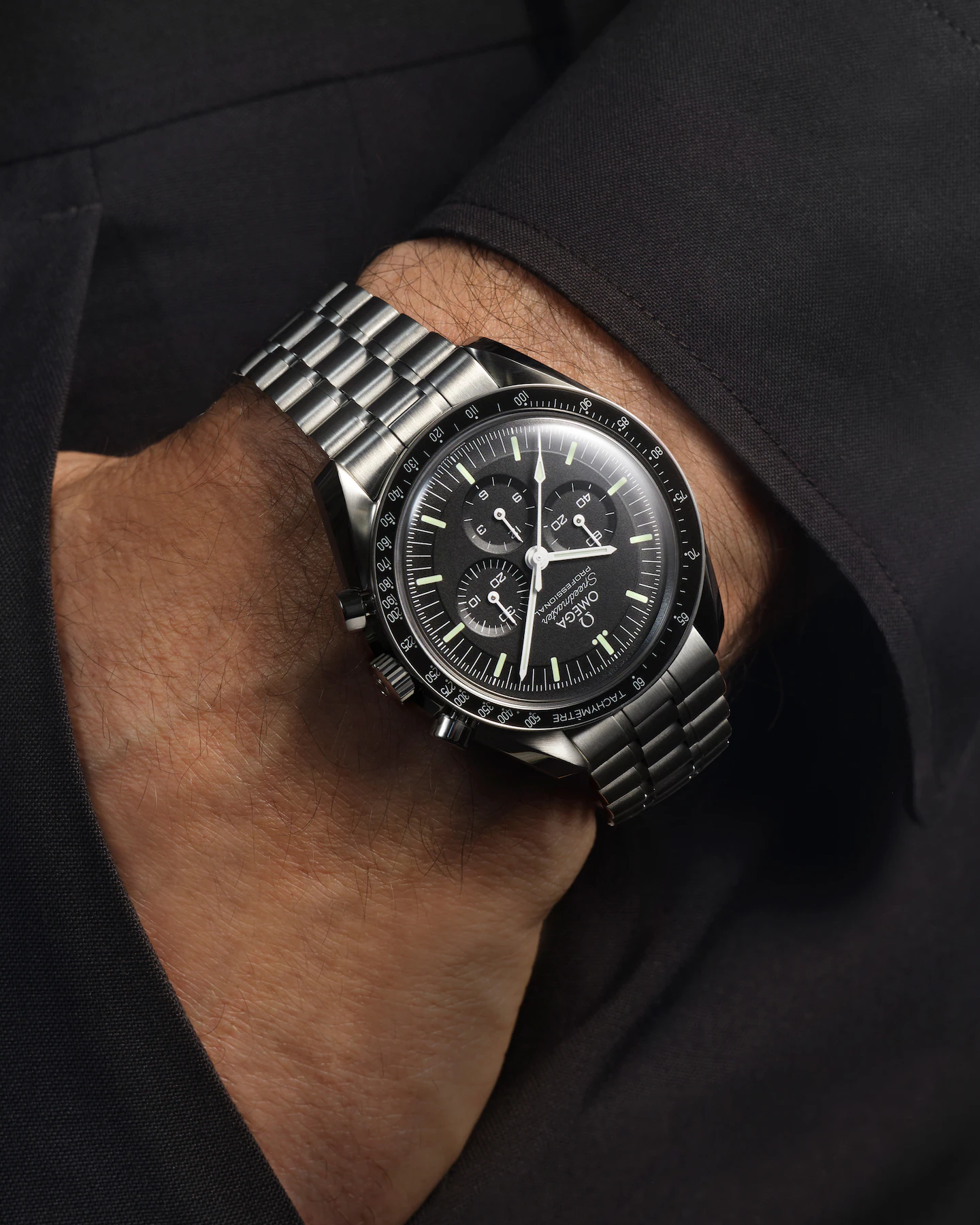 Speedmaster Moonwatch Professional 42 mm, steel on steel