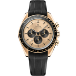 Speedmaster Moonwatch Professional 42 mm, Moonshine™ gold on rubber strap