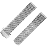 Two‑piece strap Stainless steel mesh bracelet
