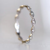 Eleanor White Diamond Band