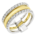 Two-Toned Diamond Ring