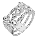 3 Band Diamond Ring