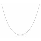 18K White Gold Chain with 16-18" Loop