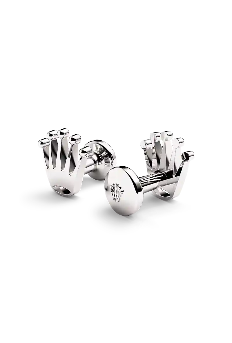 Rolex Cufflinks in White gold