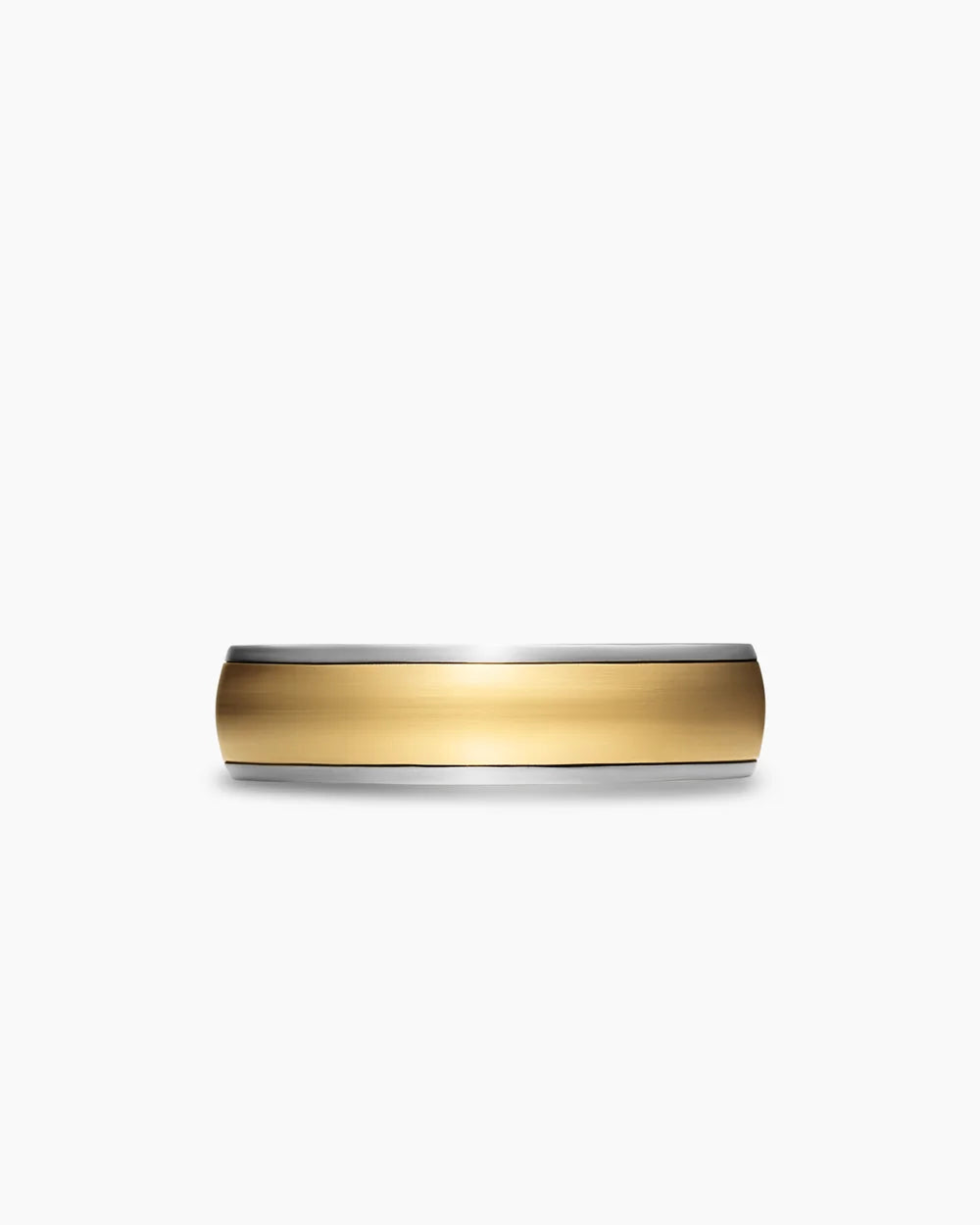 STREAMLINE® BAND RING Sterling Silver with 18K Yellow Gold, 6.2mm