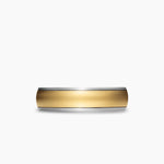 STREAMLINE® BAND RING Sterling Silver with 18K Yellow Gold, 6.2mm