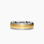 STREAMLINE® BAND RING Sterling Silver with 18K Yellow Gold, 6.2mm