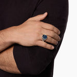 STREAMLINE® SIGNET RING Sterling Silver with Pietersite, 18mm