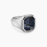 STREAMLINE® SIGNET RING Sterling Silver with Pietersite, 18mm