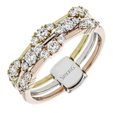 Three-Tone Diamond Ring