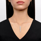 Tiered Diamond Pendant Necklace