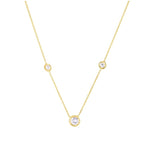 18K Yellow Gold Diamond By The Inch Necklace