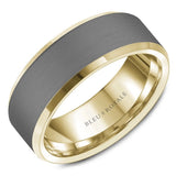 Bleu Royale 8mm Men’s Tantalum and 14K Yellow Gold Wedding Band