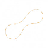 18K Yellow Gold Lunaria Twist Gold Leaf Long Necklace