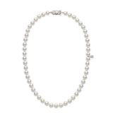 Akoya Cultured Pearl Opera Necklace in 18K White Gold – 32"