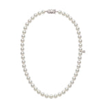 18K White Gold Rhodium Plated Classic Opera Necklace