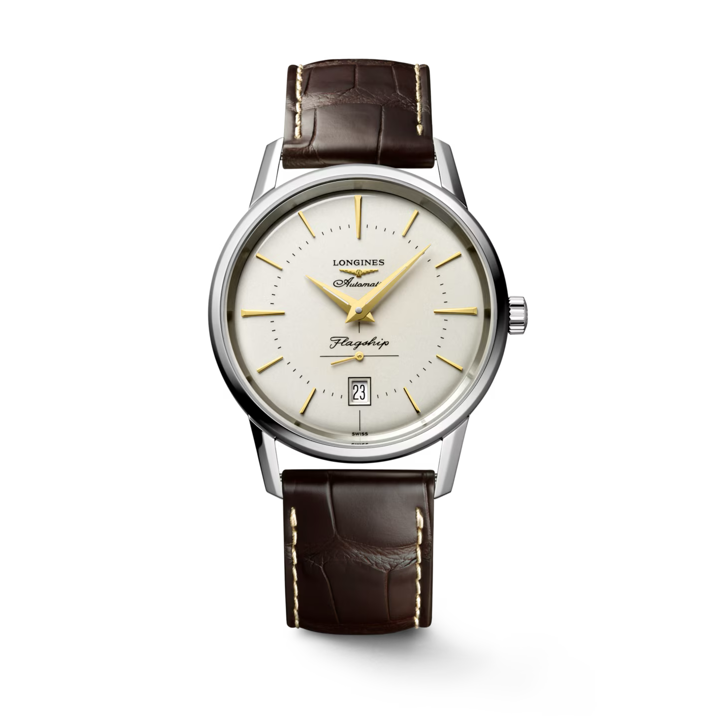 FLAGSHIP HERITAGE- L4.795.4.78.2 Automatic watch, Ø 38.50 mm, stainless steel