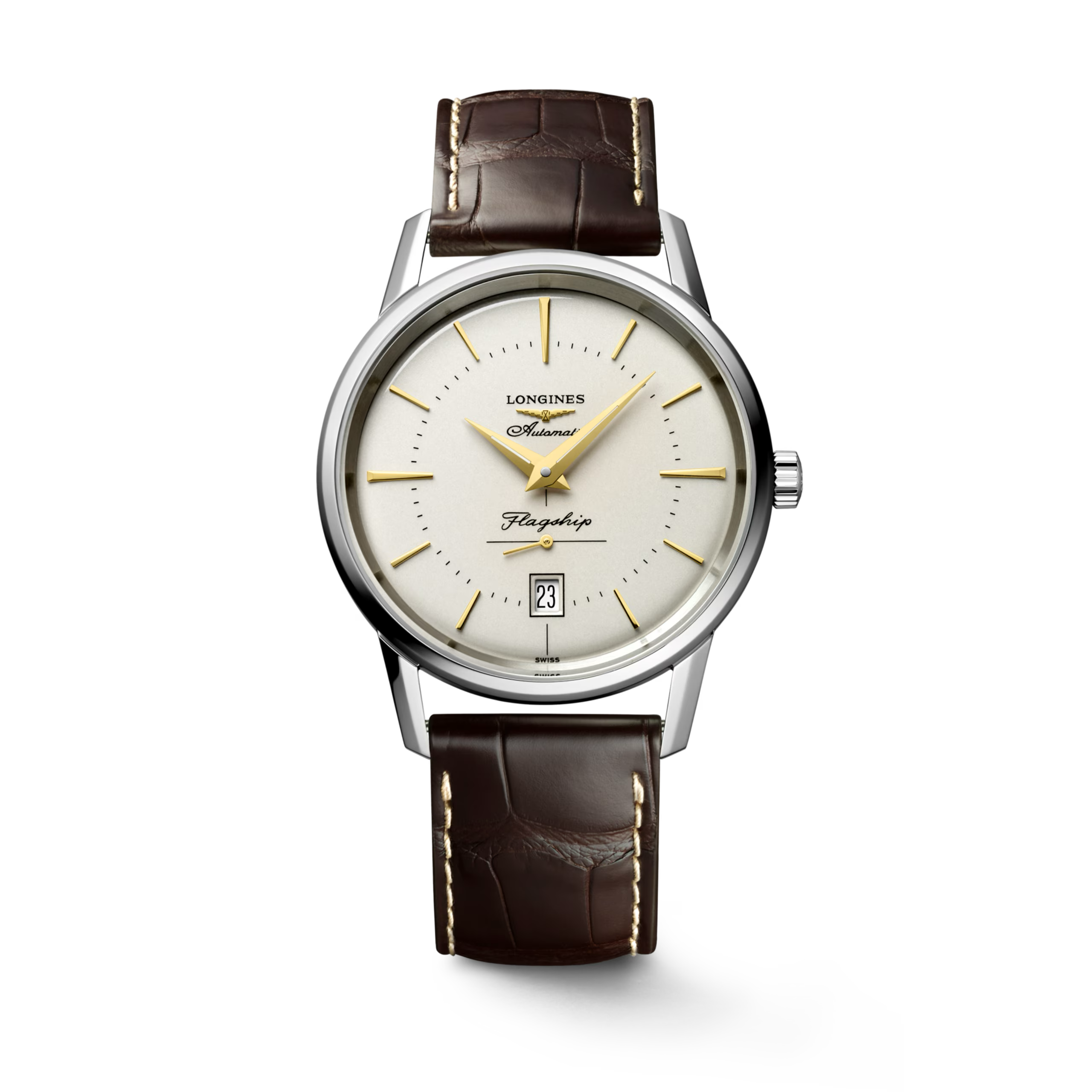 FLAGSHIP HERITAGE- L4.795.4.78.2 Automatic watch, Ø 38.50 mm, Stainless steel