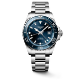 HYDROCONQUEST GMT- L3.790.4.96.6 Automatic watch, Ø 41.00 mm, stainless steel and ceramic bezel