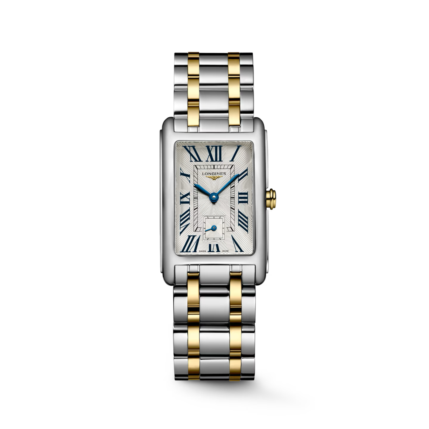LONGINES DOLCEVITA- L5.512.5.70.7 Quartz watch, 23.30 x 37.00 mm, stainless steel with 18 karat yellow gold crown