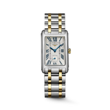 LONGINES DOLCEVITA- L5.512.5.70.7 Quartz watch, 23.30 x 37.00 mm, stainless steel with 18 karat yellow gold crown