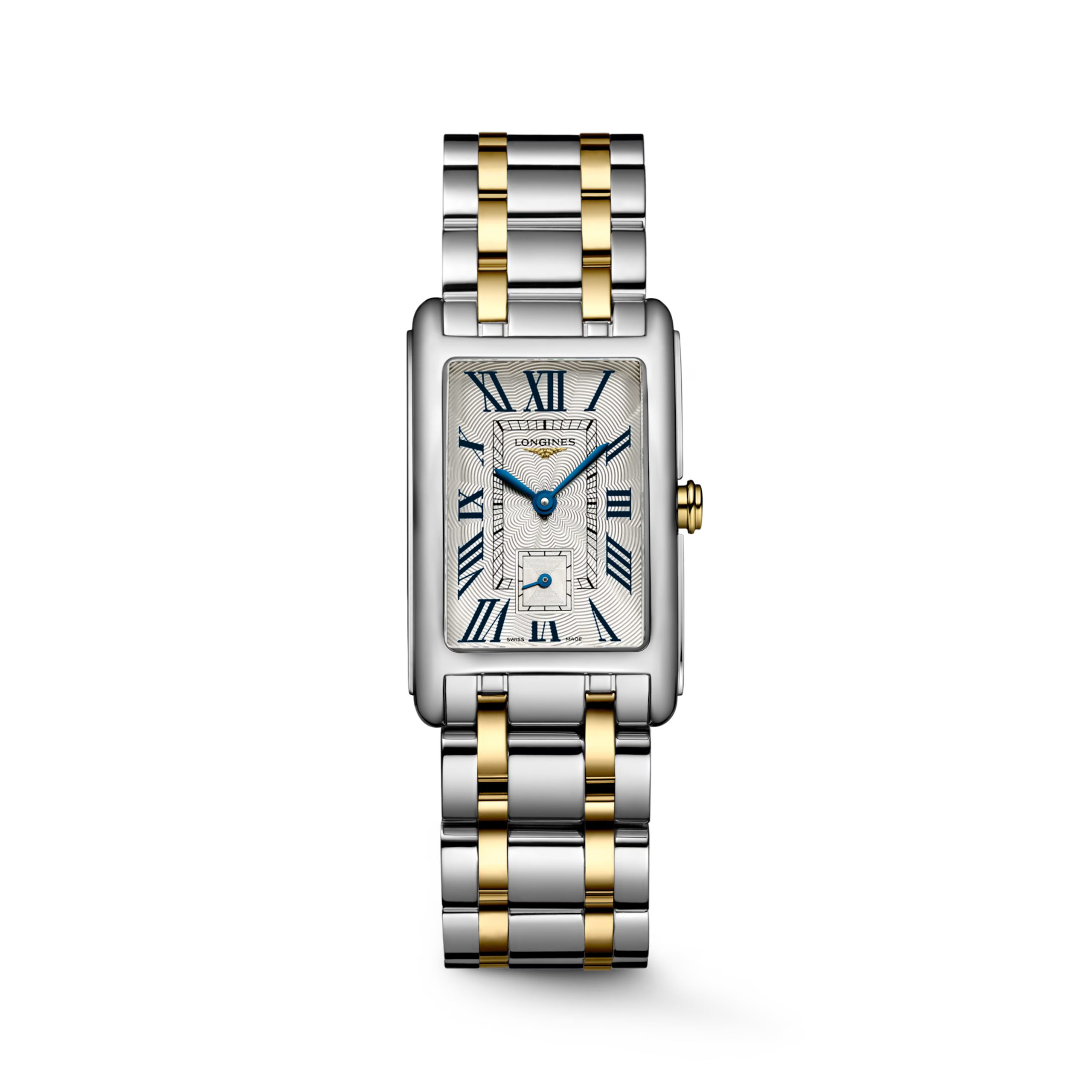 DOLCEVITA- L5.512.5.70.7 Quartz watch, 23.30 X 37.00 mm, Stainless steel with 18 karat yellow gold crown