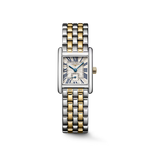 LONGINES MINI DOLCEVITA- L5.200.5.70.7 Quartz watch, 21.50 x 29.00 mm, stainless steel with 18 karat yellow gold crown