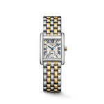 MINI DOLCEVITA- L5.200.5.70.7 Quartz watch, 21.50 X 29.00 mm, Stainless steel with 18 karat yellow gold crown