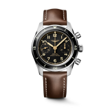 LONGINES SPIRIT PILOT FLYBACK- L3.721.4.53.2 Manual winding watch, Ø 39.50 mm, stainless steel and ceramic bezel
