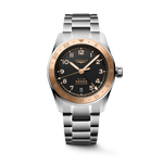 LONGINES SPIRIT ZULU TIME 1925- L3.803.5.53.6 Automatic watch, Ø 39.00 mm, stainless steel and rose gold 18 carats cap 200
